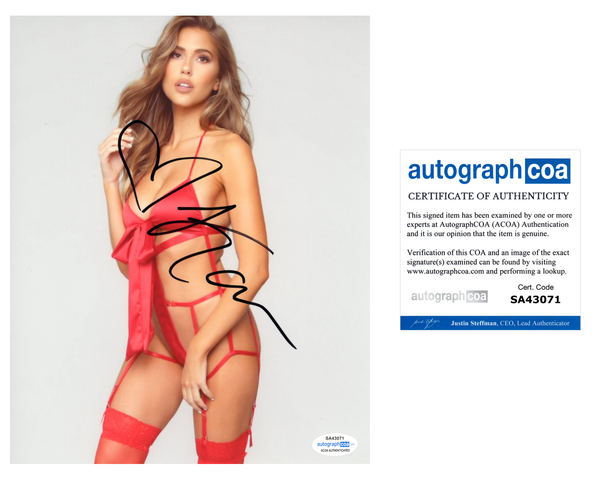 Kara Del Toro Signed Autographed 8x10 Photo Hot Sexy Model ACOA COA