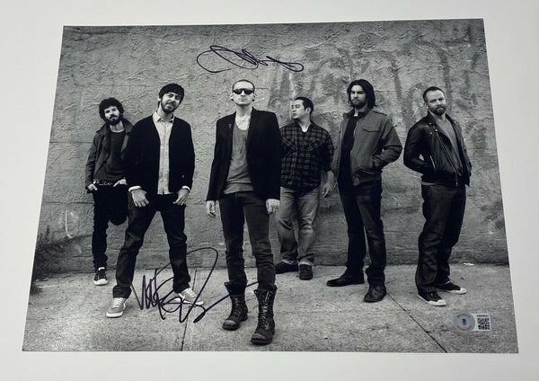 Chester Bennington & Mike Shinoda Signed 11x14 Photo Linkin Park Beckett COA