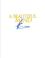 Akiva Goldsman Signed Autographed A BEAUTIFUL MIND Movie Script COA VD