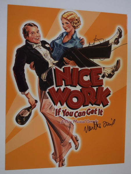 Nice Work If You Can Get It Signed 11x14 Photo Matthew Broderick Kelli O'Hara VD