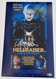 Clive Barker Signed Autographed Hellraiser 11x17 Movie Poster Photo Beckett COA