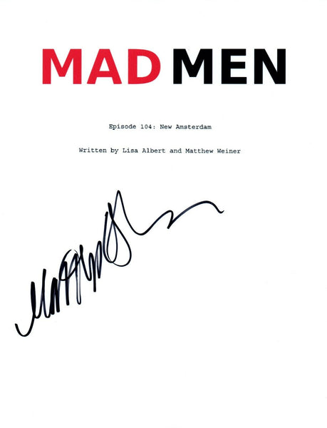 Matthew Weiner Signed Autographed MAD MEN Pilot Script Show Creator COA