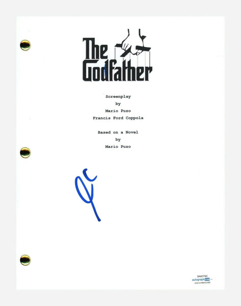 Al Pacino Signed Autographed The Godfather Movie Script Screenplay ACOA COA