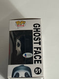 Skeet Ulrich Signed Ghostface Funko Pop Figure Scream Billy Beckett BAS COA