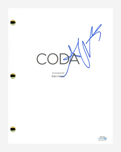 Amy Forsyth Signed Autographed Coda Movie Script Screenplay ACOA COA