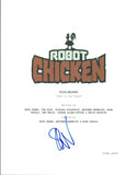 Seth Green Signed Autographed ROBOT CHICKEN  Pilot Episode Script COA VD