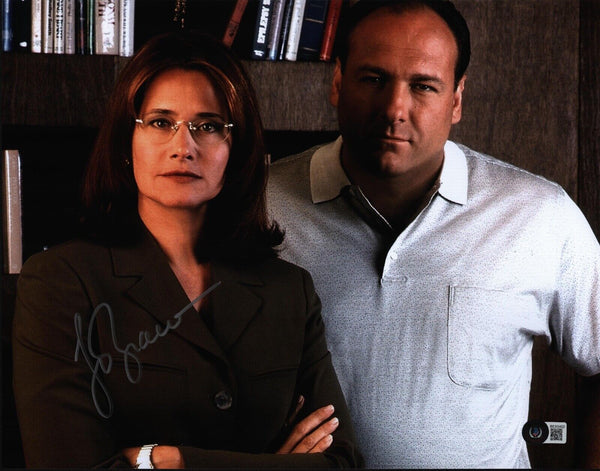 Lorraine Bracco Signed Autographed 11x14 Photo The Sopranos Dr Melfi Beckett COA