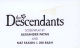 Beau Bridges Signed Autographed The Descendants Movie Script Screenplay ACOA COA