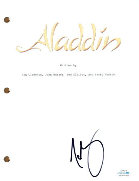 Scott Weinger Signed Autograph Aladdin Movie Script Full Screenplay ACOA