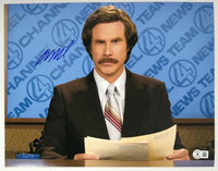 Will Ferrell Signed Anchorman Ron Burgundy 11x14 Photo Autograph Beckett COA