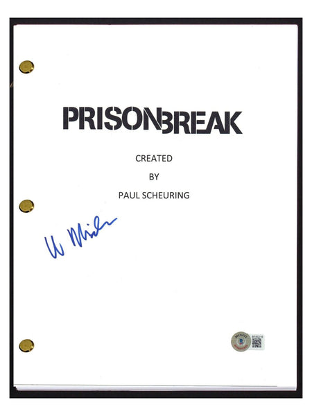 Wentworth Miller Signed Autograph Prison Break Pilot Episode Script Beckett COA