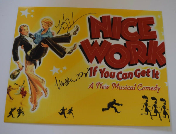 Nice Work If You Can Get It Signed 11x14 Photo Matthew Broderick Kelli O'Hara VD