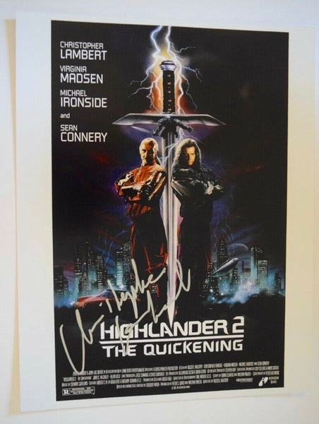 Christopher Lambert Signed Autographed 11x14 Photo HIGHLANDER 2 COA VD