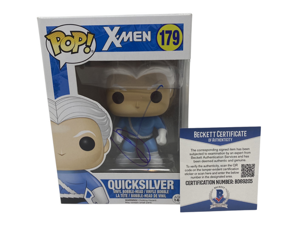 Aaron Taylor Johnson Signed Autographed X-Men Quicksilver Funko Pop Beckett COA