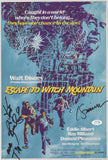 Ike Eisenmann Kim Richards Signed Escape To Witch Mountain 11x17 Poster ACOA COA