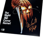 Jamie Lee Curtis & Nick Castle Halloween Signed 11x14 Photo Autograph BAS COA