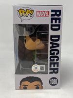 Aramis Knight Signed Funko Pop Ms. Marvel Red Dagger #1080 Autograph Beckett COA