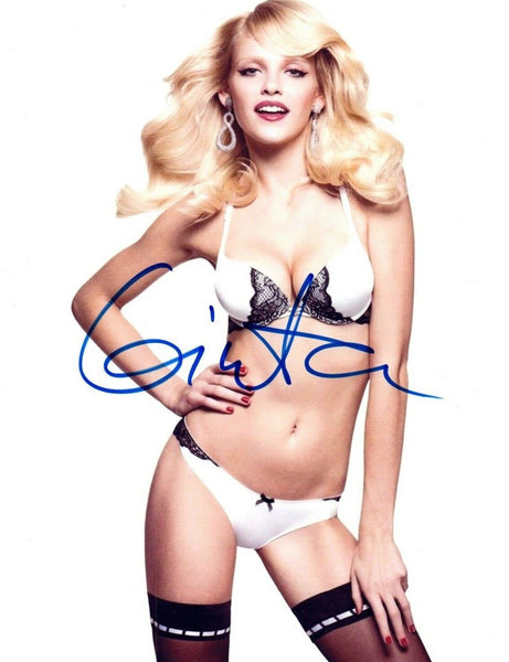 Ginta Lapina Signed Autographed 8x10 Photo Hot Sexy Model COA VD