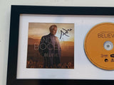 Andrea Bocelli Signed Autographed BELIEVE Framed CD Cover Display Opera COA