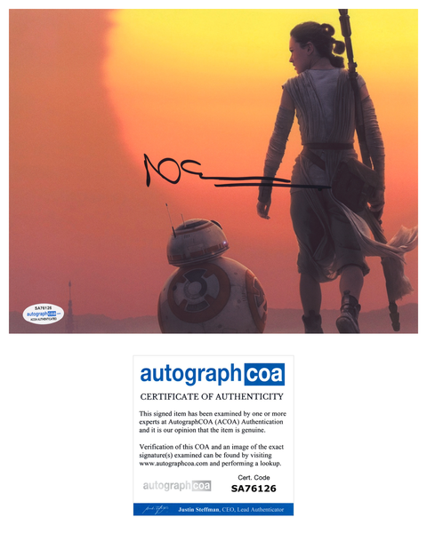 Neal Scanlan Signed Autographed 8x10 Photo Star Wars The Force Awakens ACOA COA