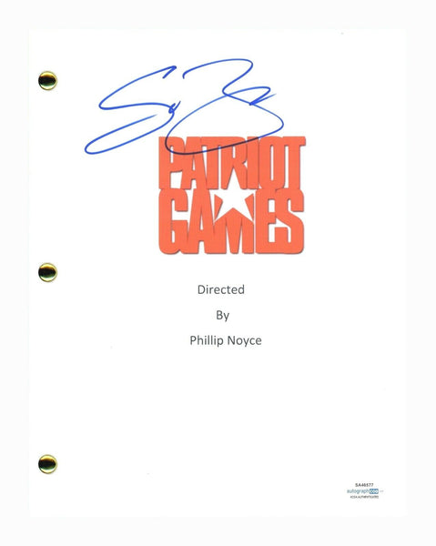 Sean Bean Signed Autographed Patriot Games Movie Script Screenplay ACOA COA