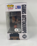 Giannis Antetokounmpo Signed Autographed Milwaukee Bucks Funko Pop Beckett COA