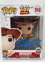 Tom Hanks Signed Autograph Funko Pop Toy Story Woody 168 Figure Beckett COA