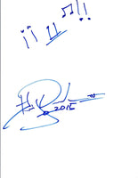 Huey Dunbar Signed Autographed Hand Drawn Sketch COA VD