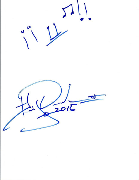 Huey Dunbar Signed Autographed Hand Drawn Sketch COA VD