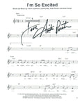 Anita Pointer Signed Autograph Im So Excited Lyric Sheet The Pointer Sisters COA