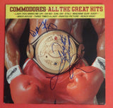 THE COMMODORES ALL THE GREAT HITS SIGNED RECORD ALBUM X3 LIONEL RITCHIE