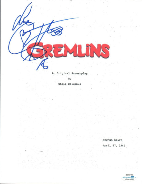 Corey Feldman Signed Autographed GREMLINS Full Movie Script ACOA Witnessed