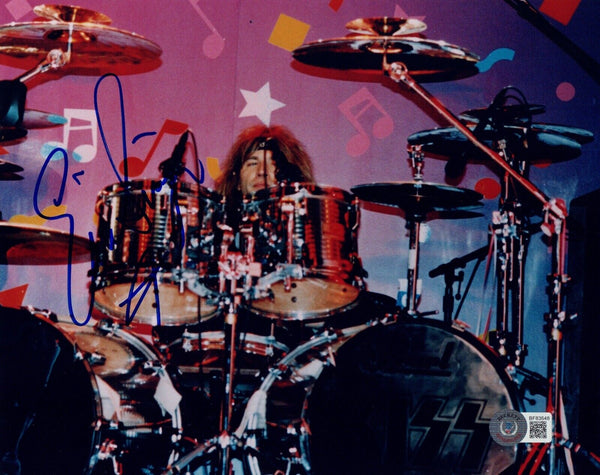 Eric Singer Signed Autographed 8x10 Photo Kiss Drummer Beckett COA