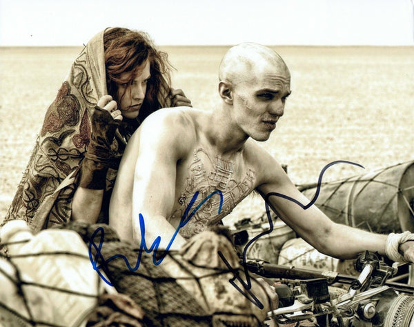 Riley Keough & Nicholas Hoult Signed Autographed 8x10 Photo MAD MAX  COA