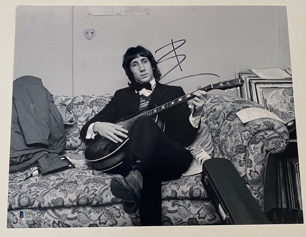 Pete Townshend Signed Autographed 11x14 Photo The Who BAS Beckett COA