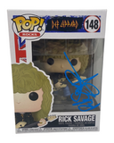 Rick Savage Signed Autographed Def Leppard Funko Pop Rocks Figure ACOA COA