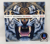 Thirty Seconds To Mars Signed This Is War Vinyl Album LP Jared Leto Beckett COA