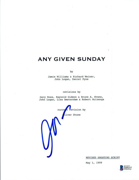 Al Pacino Signed Autographed ANY GIVEN SUNDAY Full Movie Script Beckett BAS COA