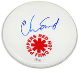 Chad Smith Red Hot Chili Peppers Signed Autographed 12" Drumhead Beckett COA