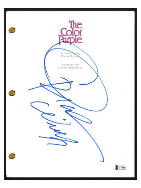 Oprah Winfrey Signed THE COLOR PURPLE Movie Script Transcript Beckett COA