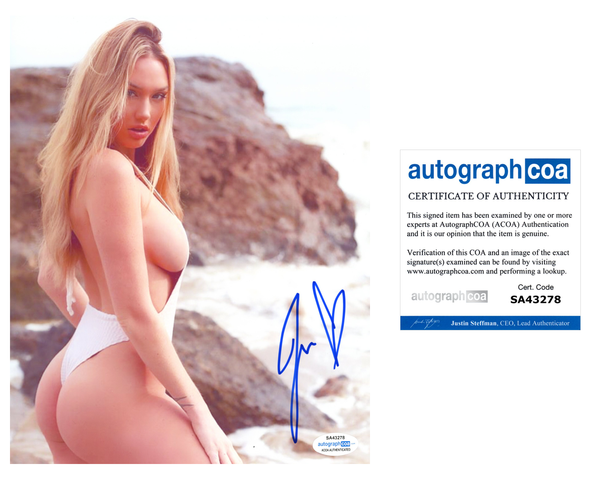 Jules Liesl Signed Autographed 8x10 Photo Sexy Model ACOA COA