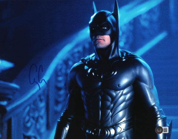 George Clooney Signed Autograph Batman & Robin 11x14 Photo Beckett COA