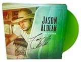 Jason Aldean Signed Autographed Macon Georgia Vinyl Record Green 3x LP COA