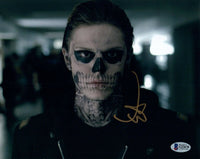 Evan Peters Signed Autograph 8x10 Photo AMERICAN HORROR STORY BAS Beckett COA