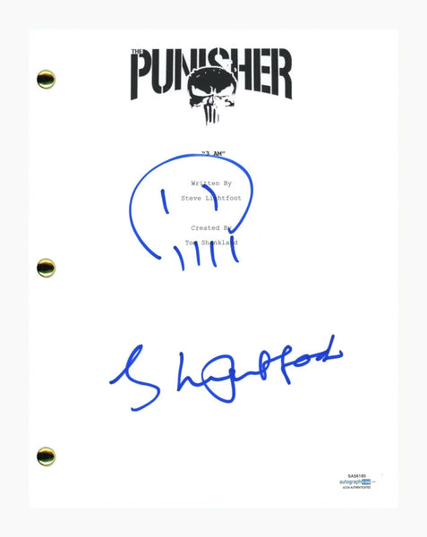 Steve Lightfoot Signed Autographed THE PUNISHER Pilot Script Showrunner ACOA COA