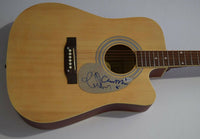 Lindsey Buckingham Christine McVie Signed Acoustic Guitar Fleetwood Mac BAS COA