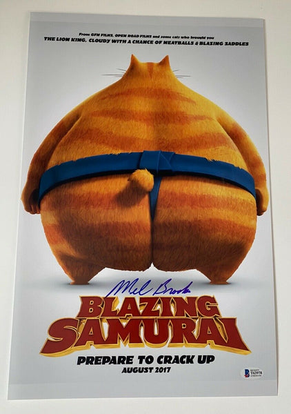 Mel Brooks Signed Autograph 11x17 Photo Movie Poster BLAZING SAMURAI Beckett COA