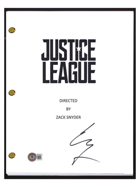 Ezra Miller Signed Autographed Justice League Movie Script The Flash Beckett COA