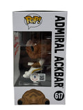 Tim Rose Signed Funko Pop Star Wars Admiral Akbar #617 Autograph It's A Trap BAS