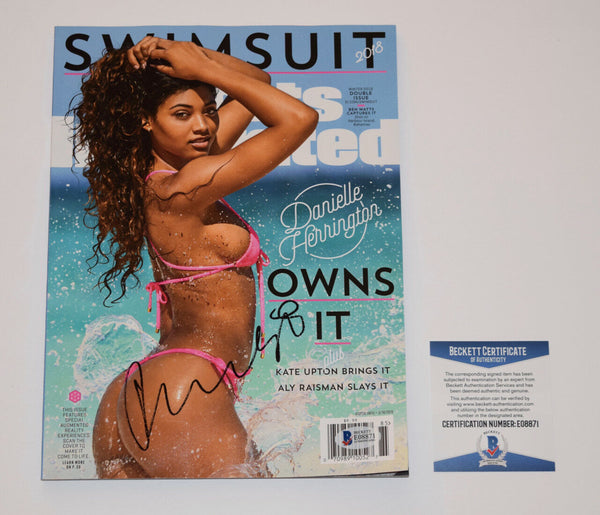 Danielle Herrington Signed 2018 Sports Illustrated Swimsuit Magazine BAS COA